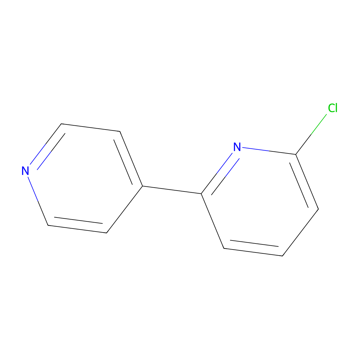 6-Chloro-2,4'-bipyridine molecular structure, CAS 39883-34-6