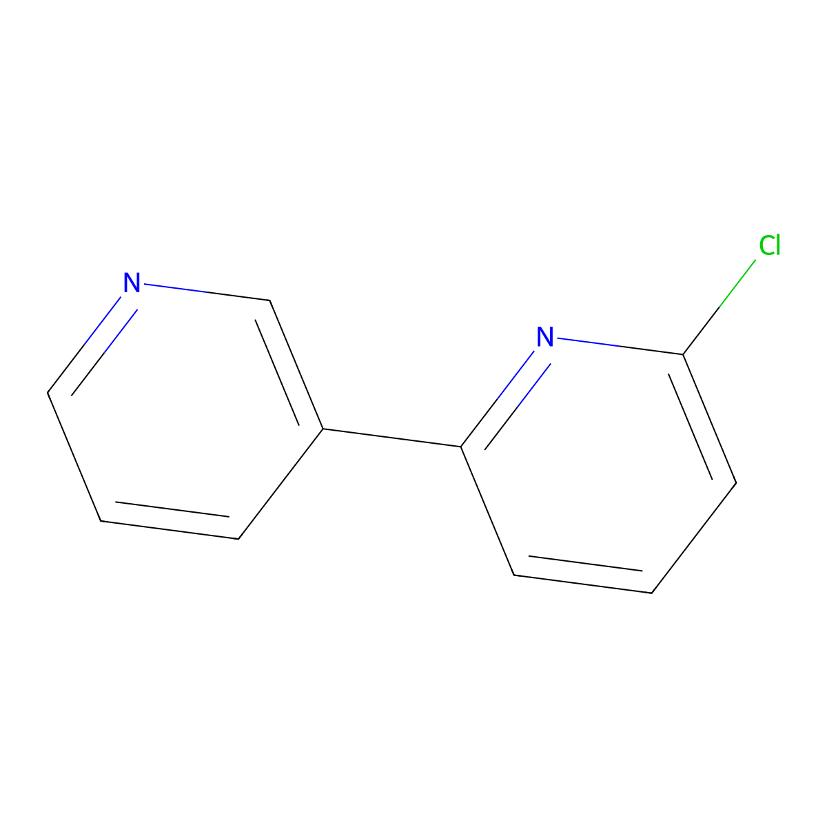 6-Chloro-2,3'-bipyridine molecular structure, CAS 39883-45-9