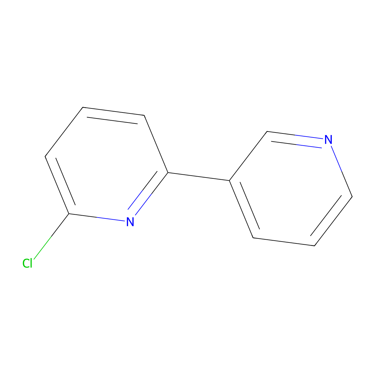 6-Chloro-2,3'-bipyridine molecular structure, CAS 39883-45-9