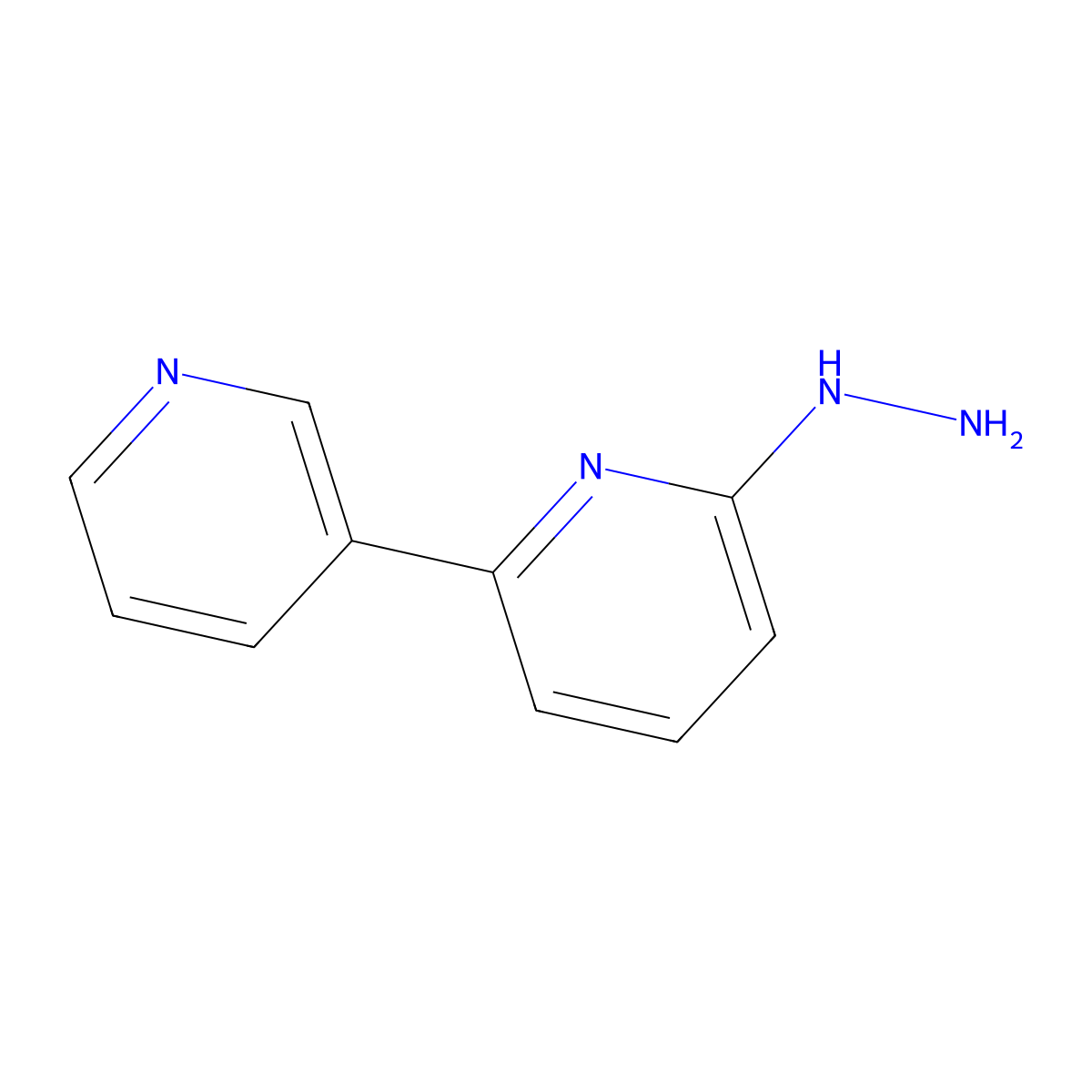 2-Hydrazinyl-6-(pyridin-3-YL)pyridine molecular structure, CAS 39883-46-0