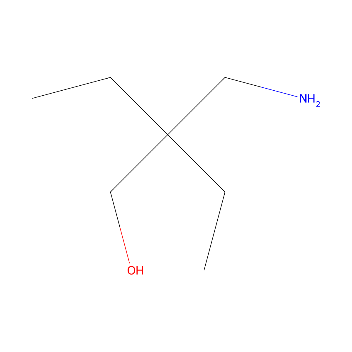 2-(Aminomethyl)-2-ethylbutan-1-ol molecular structure, CAS 39884-49-6