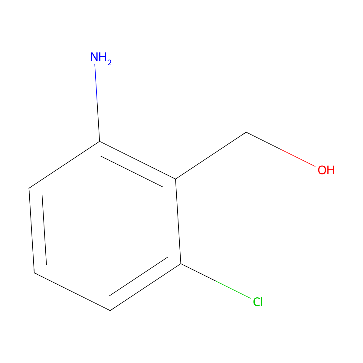 (2-Amino-6-chlorophenyl)methanol molecular structure, CAS 39885-08-0