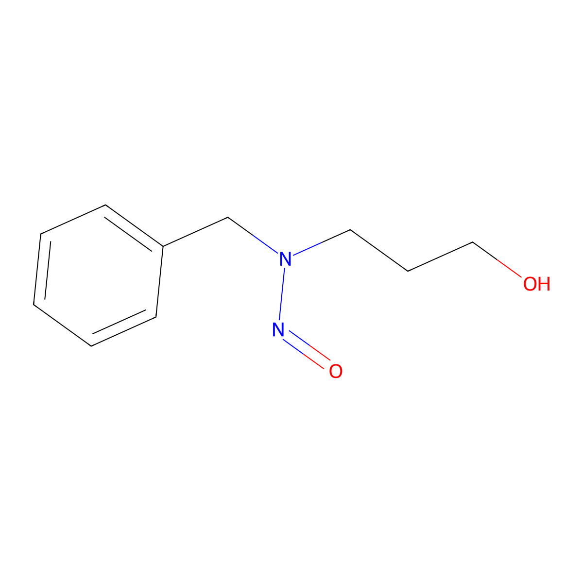 3-[Benzyl(nitroso)amino]propan-1-ol molecular structure, CAS 39885-22-8