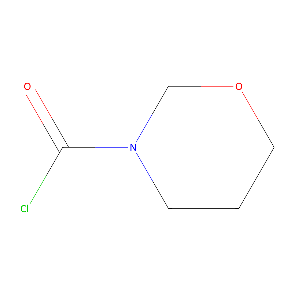 1,3-Oxazinane-3-carbonyl chloride molecular structure, CAS 39885-57-9