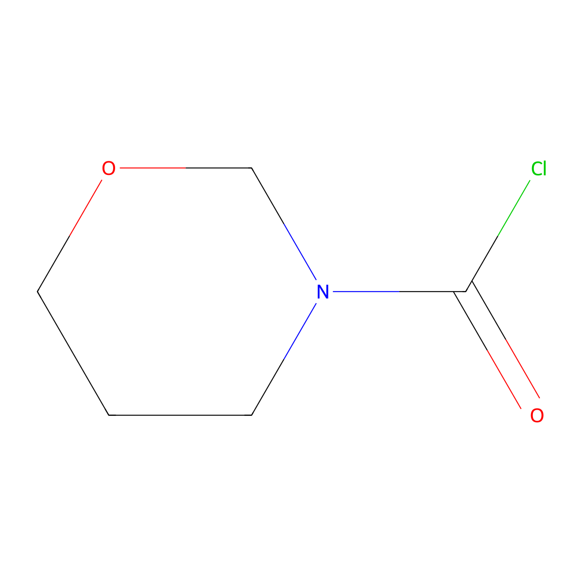 1,3-Oxazinane-3-carbonyl chloride molecular structure, CAS 39885-57-9