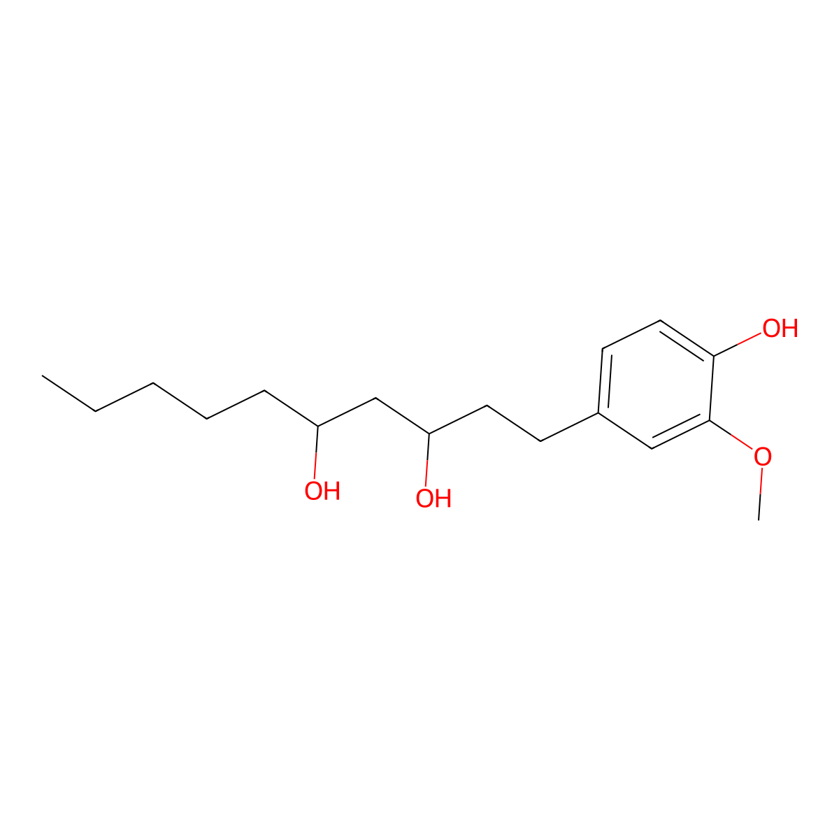 6-Gingediol molecular structure, CAS 39886-85-6