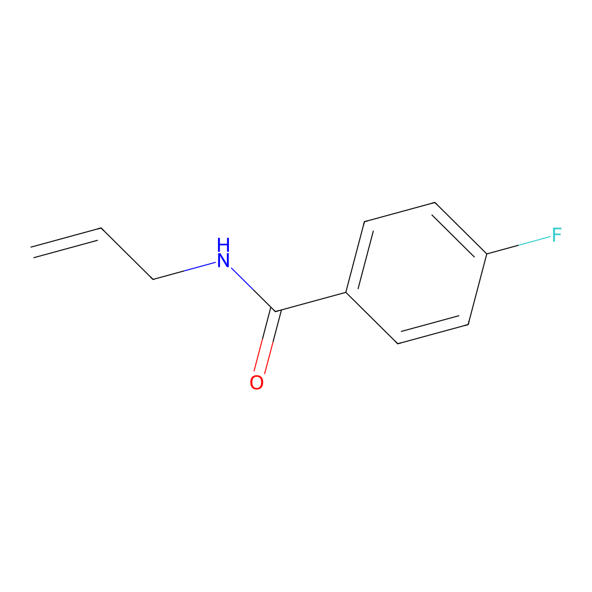 N-allyl-4-fluorobenzamide molecular structure, CAS 39887-14-4