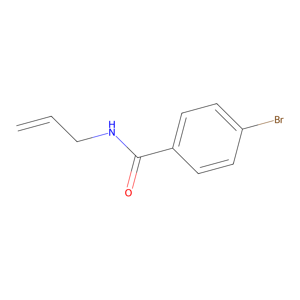 N-Allyl-4-bromobenzamide molecular structure, CAS 39887-27-9