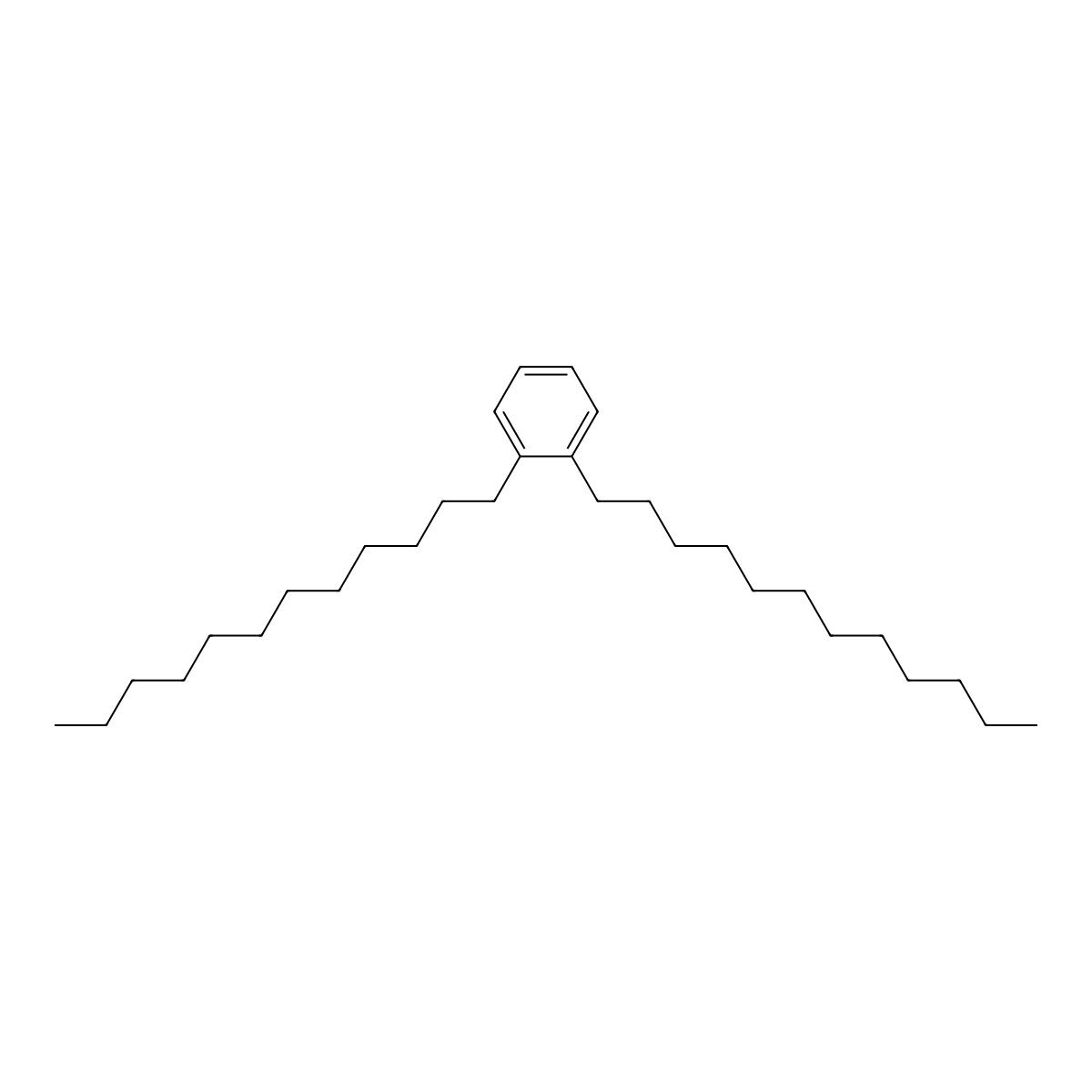 Benzene, didodecyl- molecular structure, CAS 39888-70-5