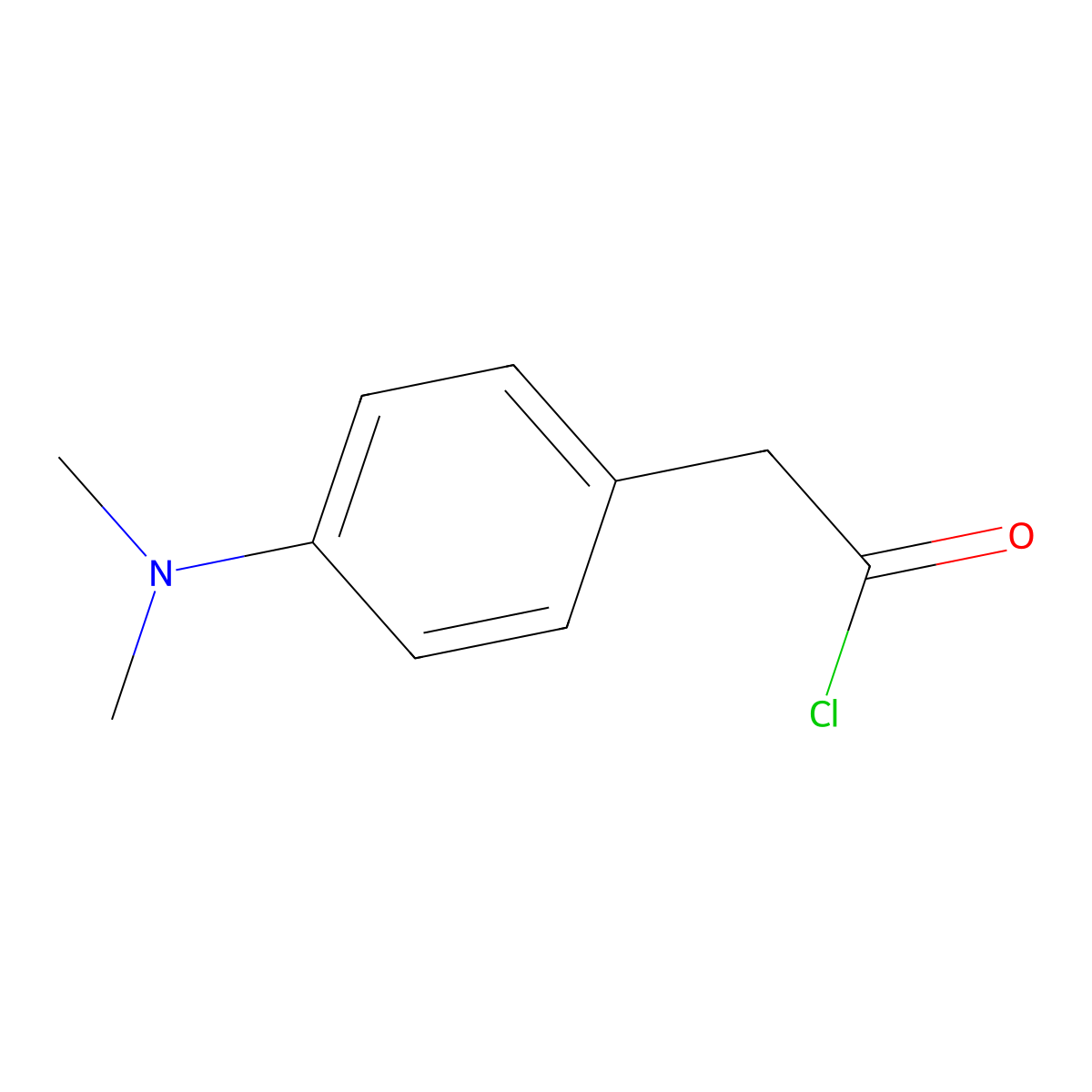 2-(4-(Dimethylamino)phenyl)acetyl chloride molecular structure, CAS 39889-72-0