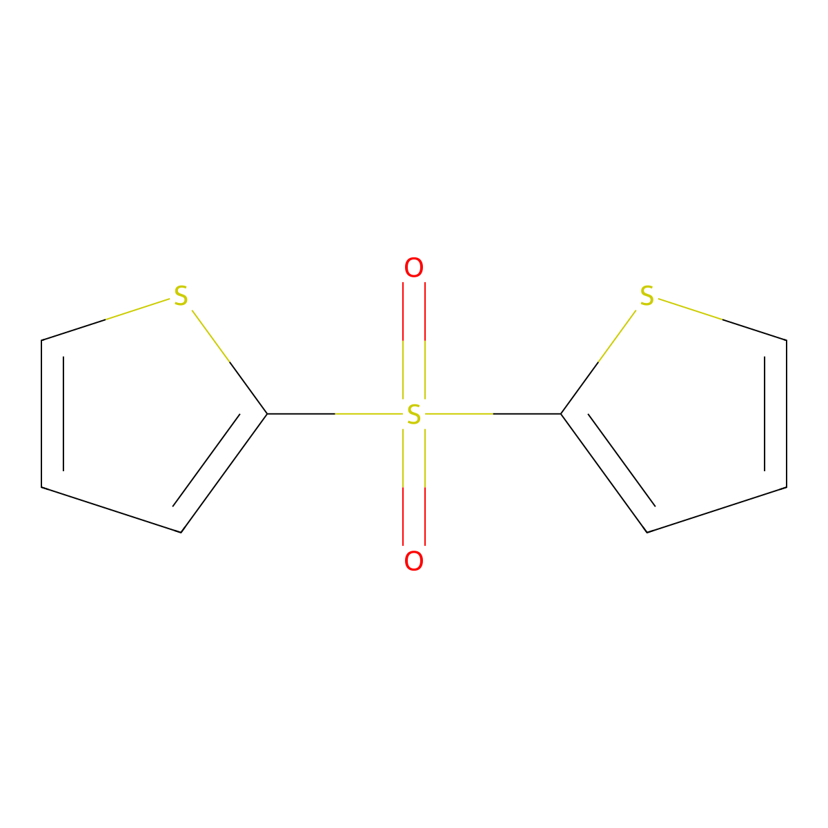 2-(2-Thienylsulfonyl)thiophene molecular structure, CAS 3989-00-2