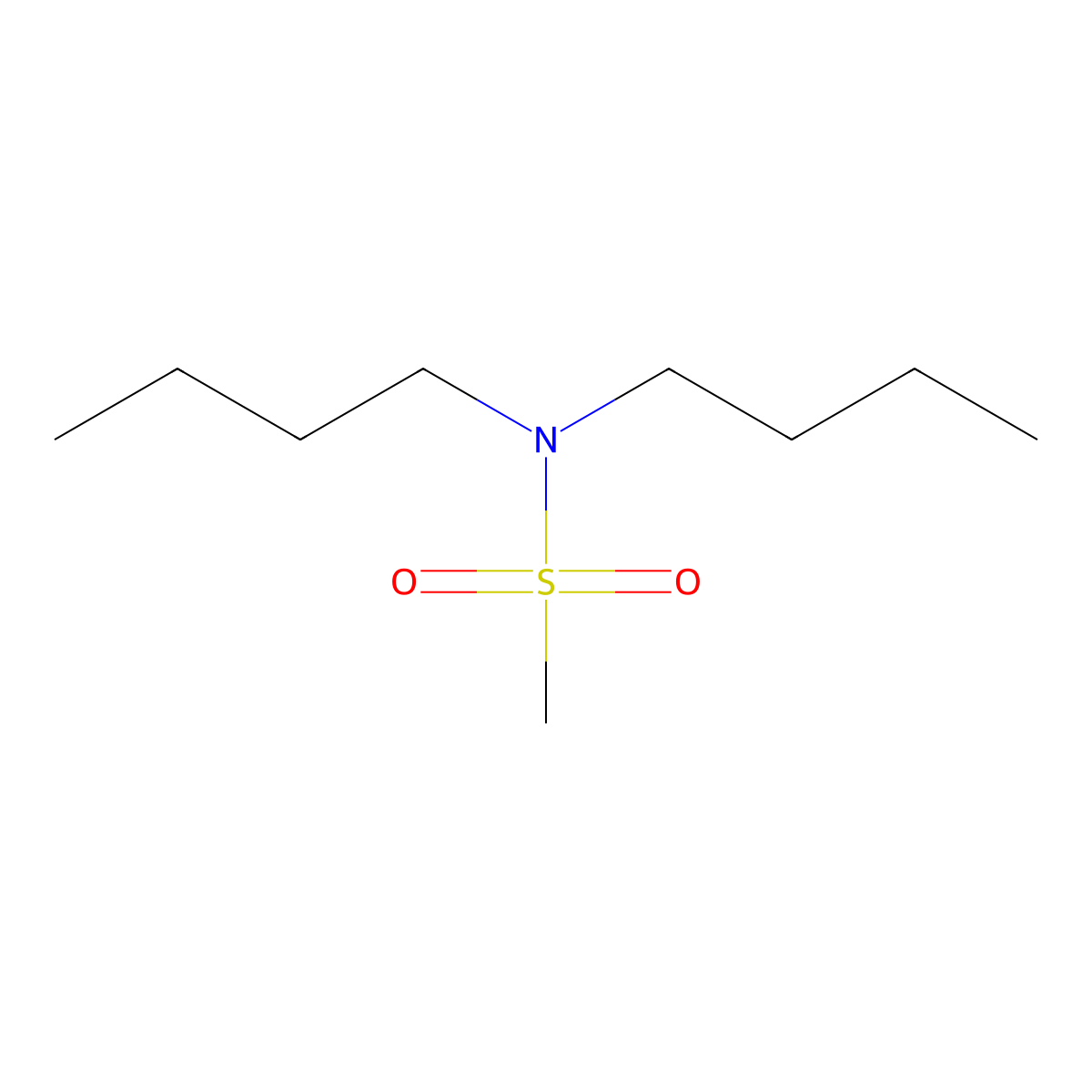 Methanesulfonamide, N,N-dibutyl- molecular structure, CAS 3989-41-1