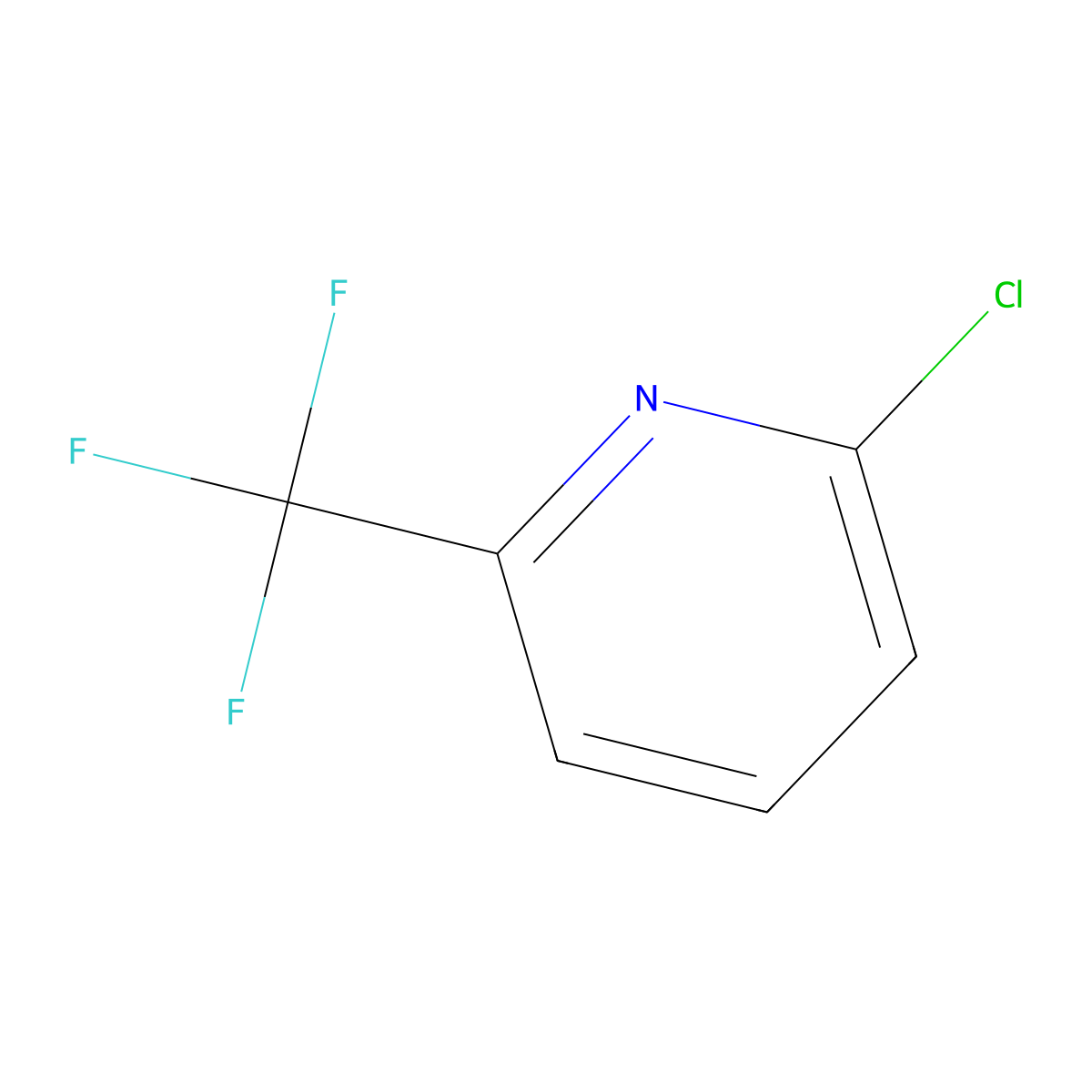 2-Chloro-6-(trifluoromethyl)pyridine molecular structure, CAS 39890-95-4