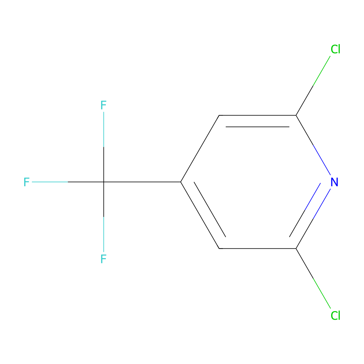 2,6-Dichloro-4-(trifluoromethyl)pyridine molecular structure, CAS 39890-98-7