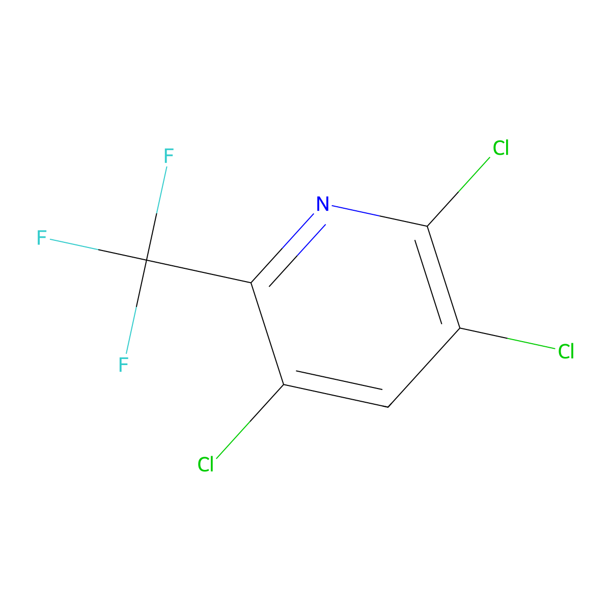 2,3,5-Trichloro-6-(trifluoromethyl)pyridine molecular structure, CAS 39891-01-5