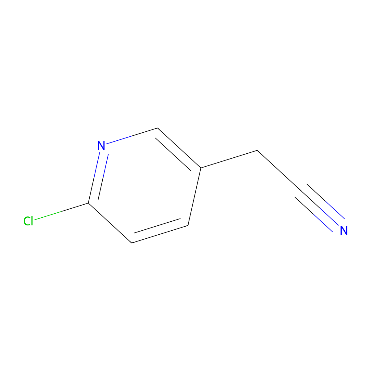 2-(6-Chloropyridin-3-yl)acetonitrile molecular structure, CAS 39891-09-3