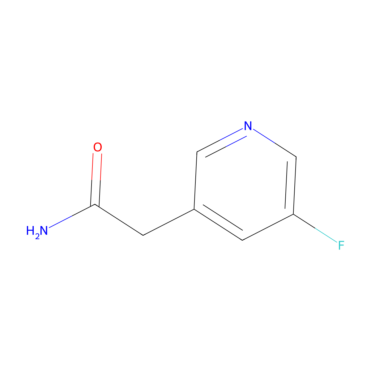 2-(5-Fluoropyridin-3-yl)acetamide molecular structure, CAS 39891-23-1