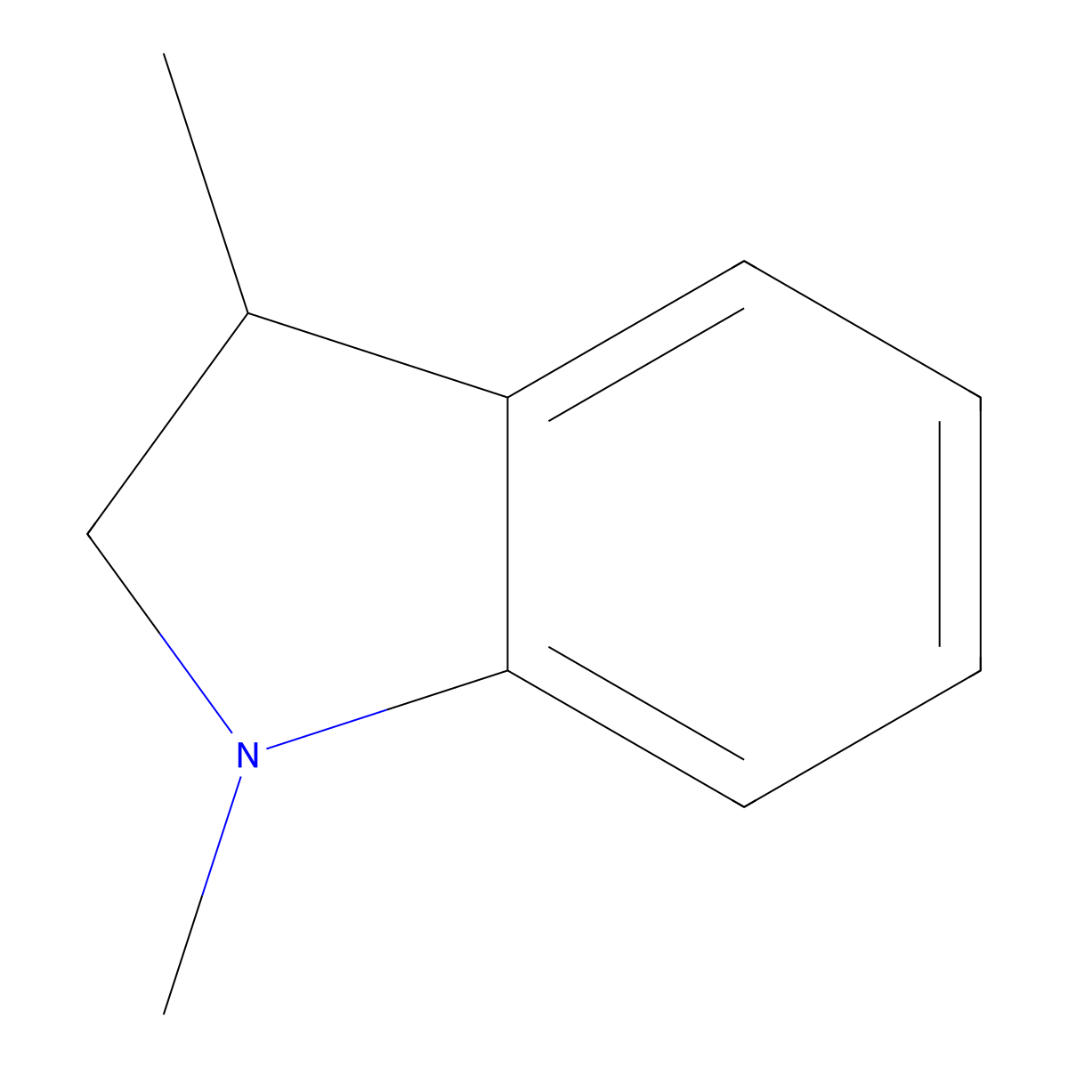 1,3-dimethyl-2,3-dihydro-1H-indole molecular structure, CAS 39891-78-6