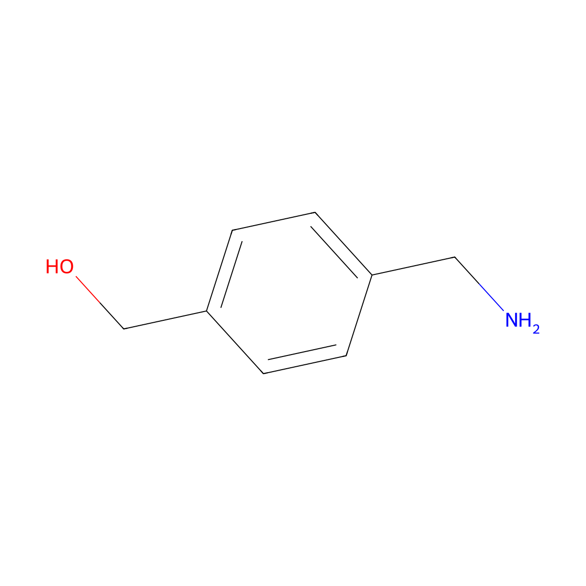 [4-(Aminomethyl)phenyl]methanol molecular structure, CAS 39895-56-2
