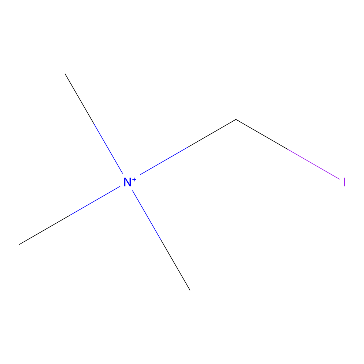 Iodotrimethylammonium molecular structure, CAS 39895-69-7