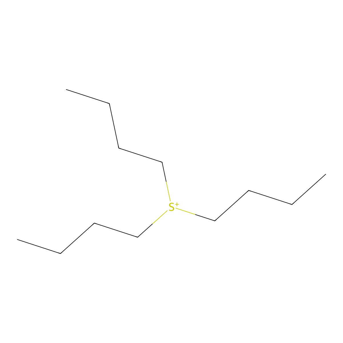 Sulfonium, tributyl- molecular structure, CAS 39895-78-8