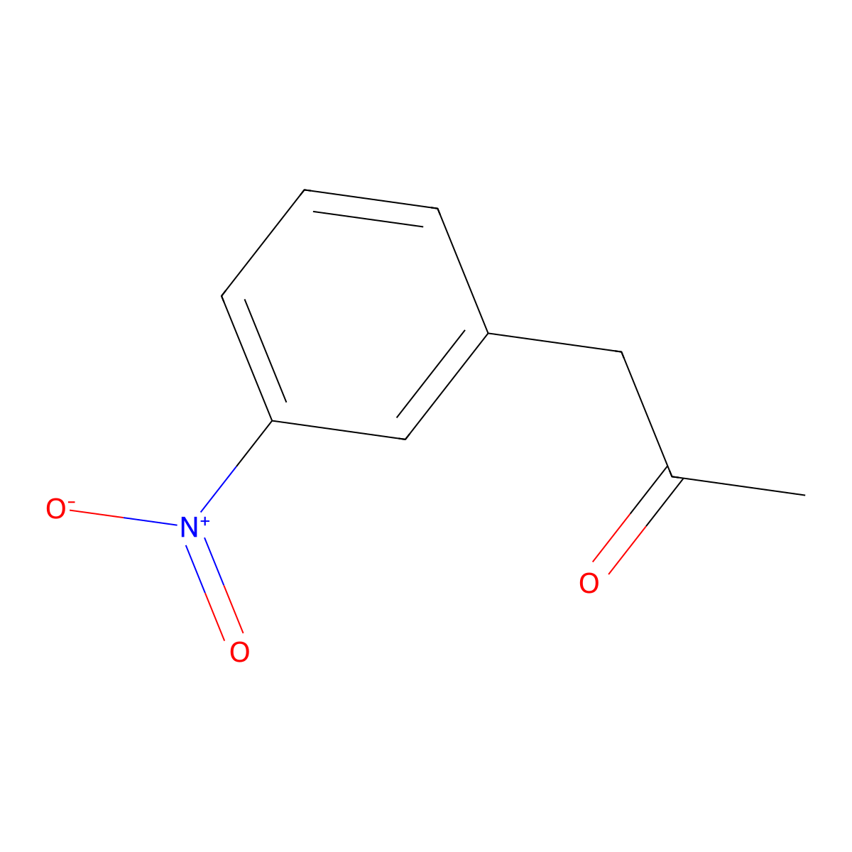 1-(3-Nitrophenyl)propan-2-one molecular structure, CAS 39896-32-7