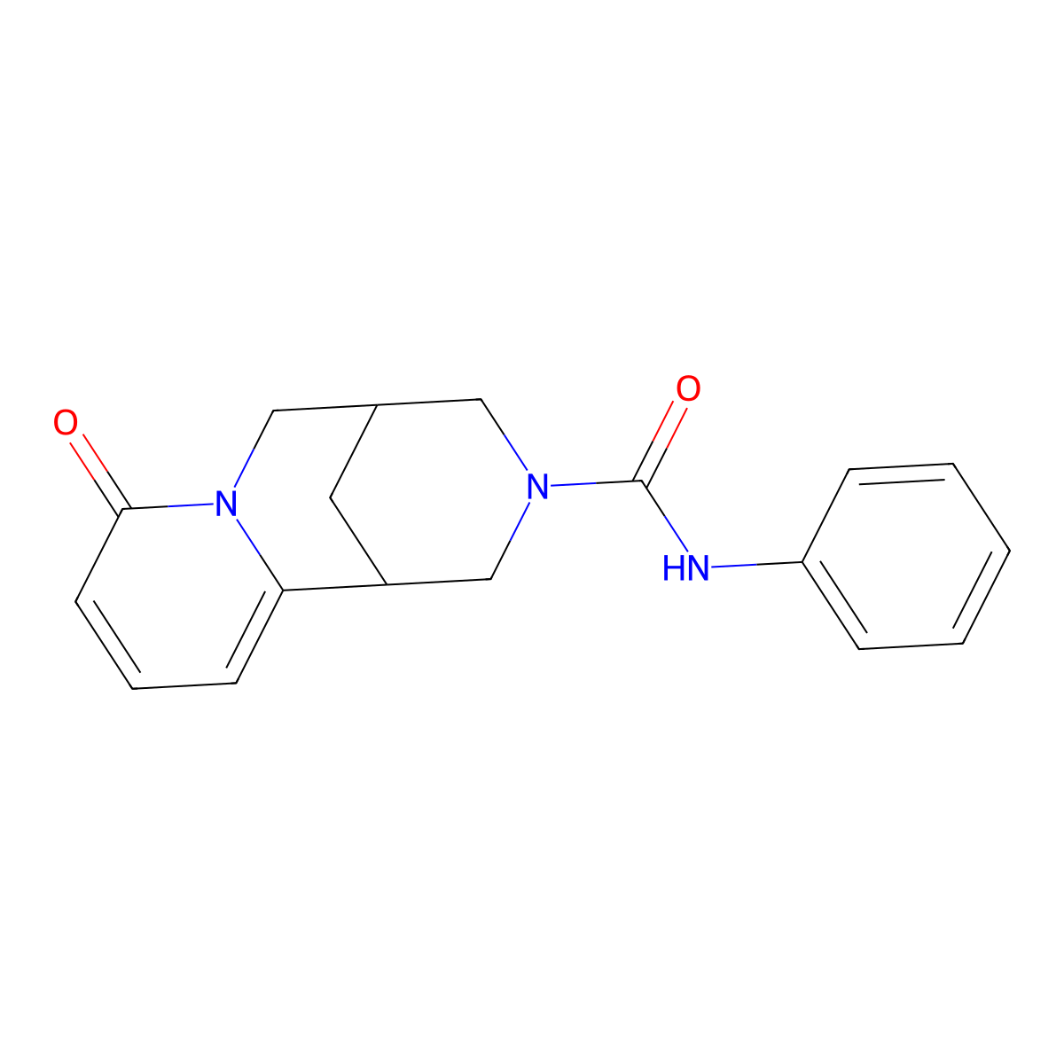 6-oxo-N-phenyl-7,11-diazatricyclo[7.3.1.0^{2,7}]trideca-2,4-diene-11-carboxamide molecular structure, CAS 398995-90-9