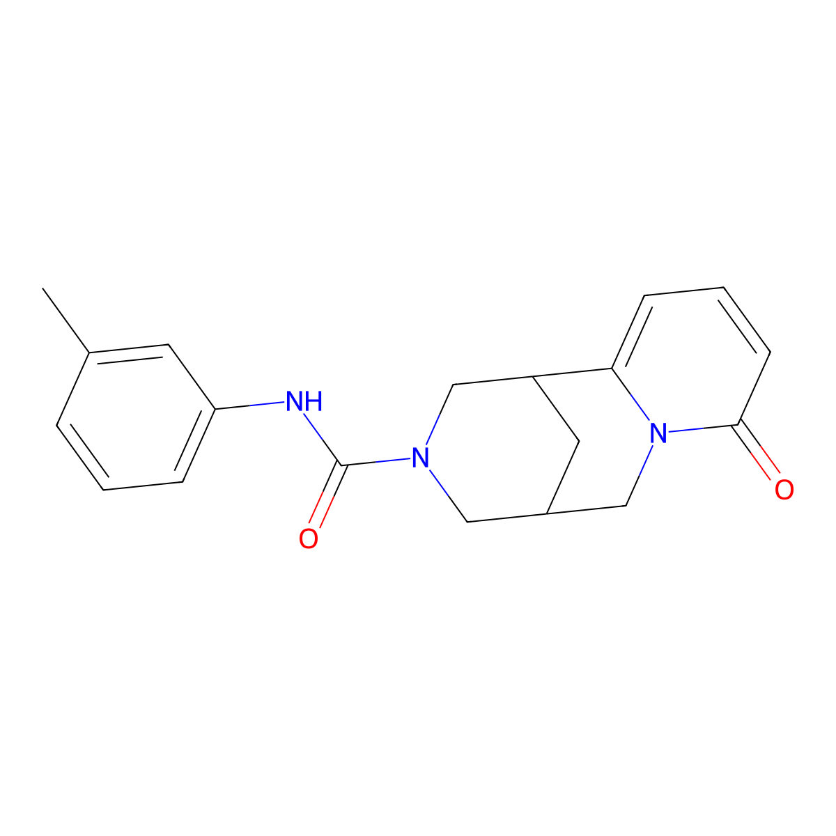 8-oxo-N-(m-tolyl)-4,5,6,8-tetrahydro-1H-1,5-methanopyrido[1,2-a][1,5]diazocine-3(2H)-carboxamide molecular structure, CAS 398995-92-1