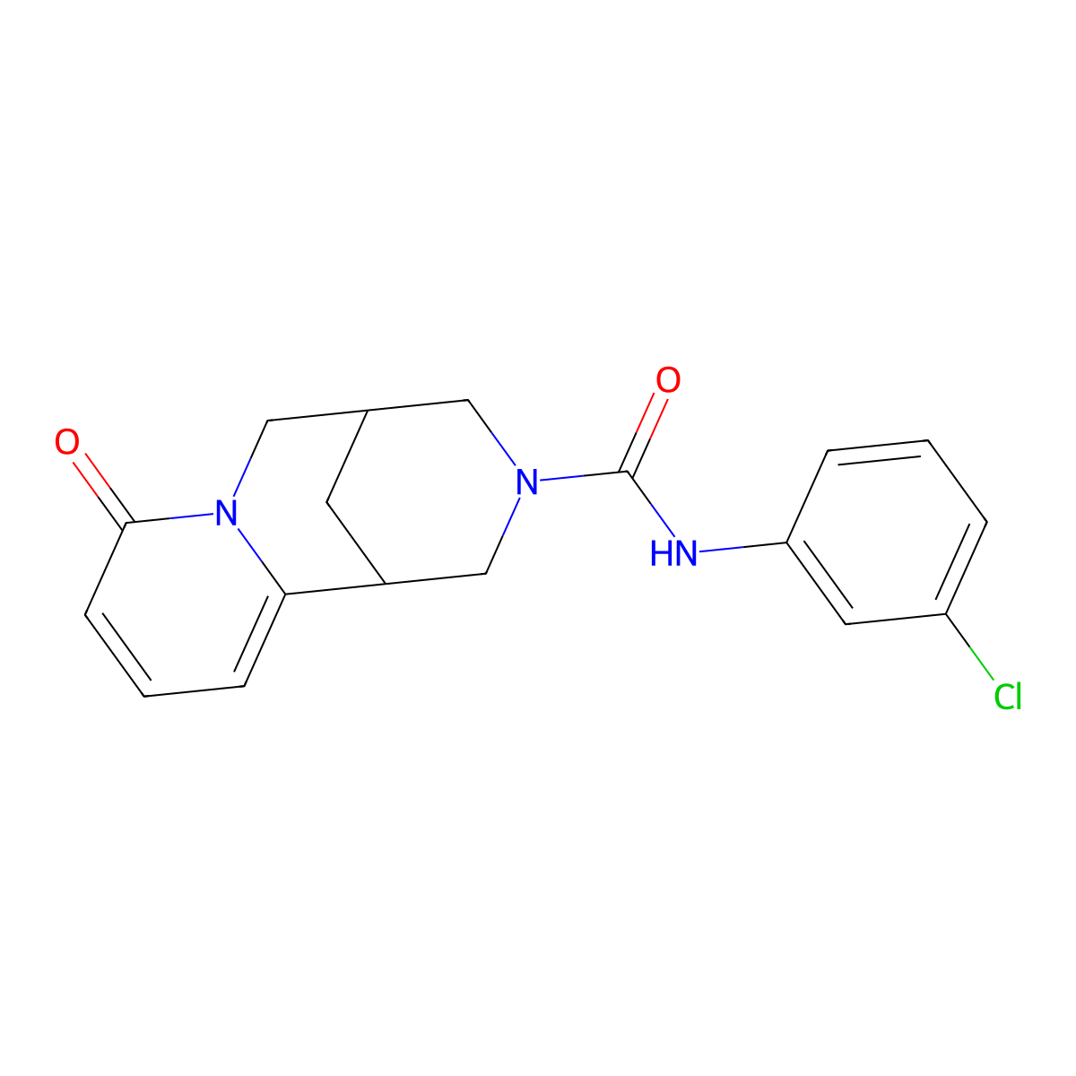 N-(3-chlorophenyl)-6-oxo-7,11-diazatricyclo[7.3.1.0^{2,7}]trideca-2,4-diene-11-carboxamide molecular structure, CAS 398995-94-3