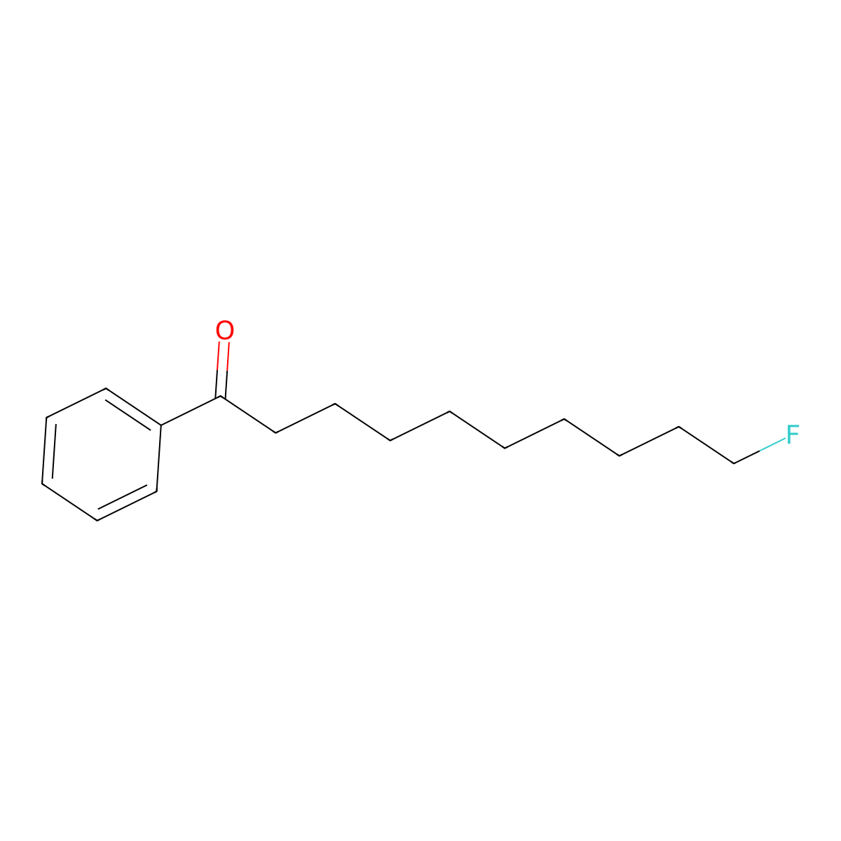 Decanophenone, 10-fluoro- molecular structure, CAS 399-24-6