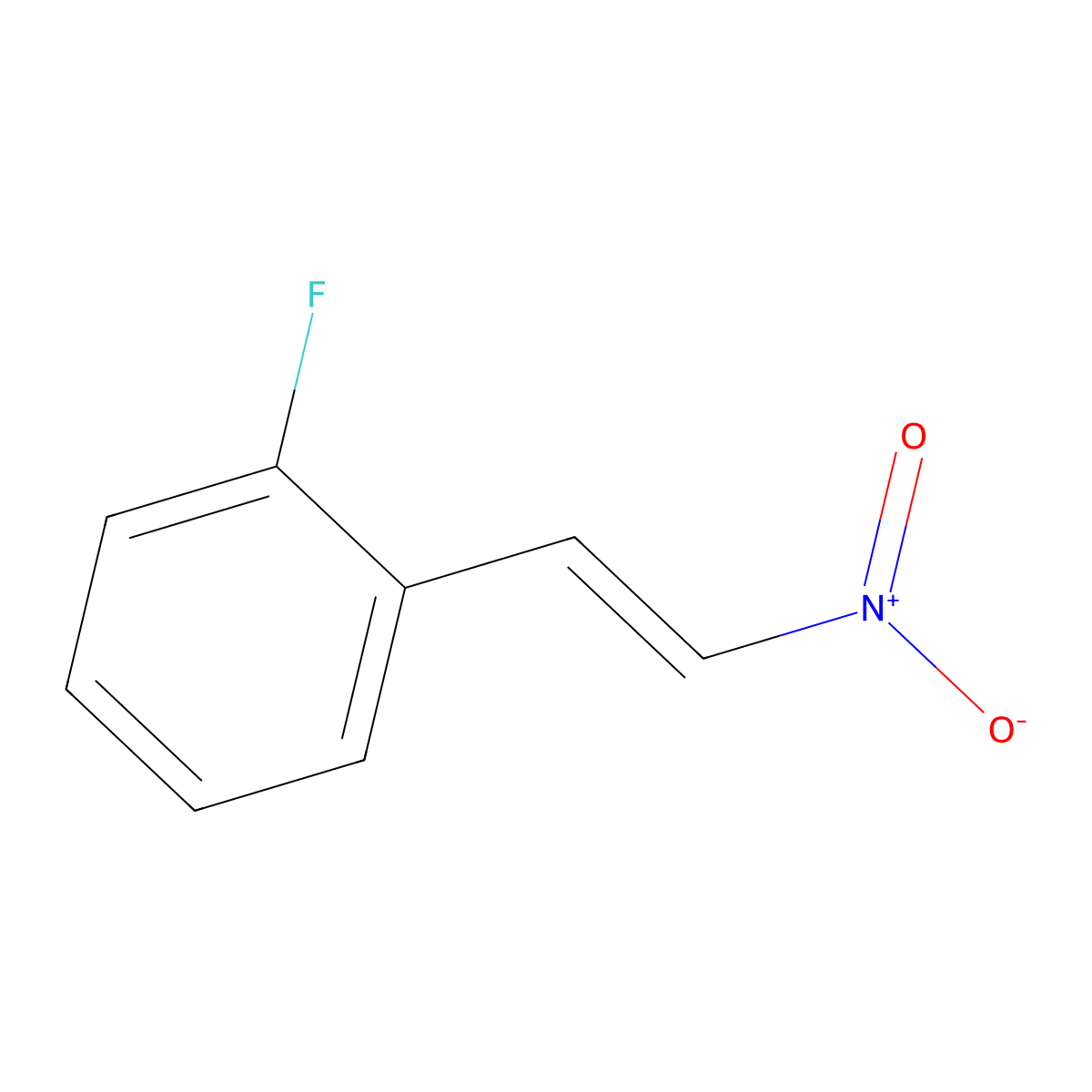 o-Fluoro-beta-nitrostyrene molecular structure, CAS 399-25-7