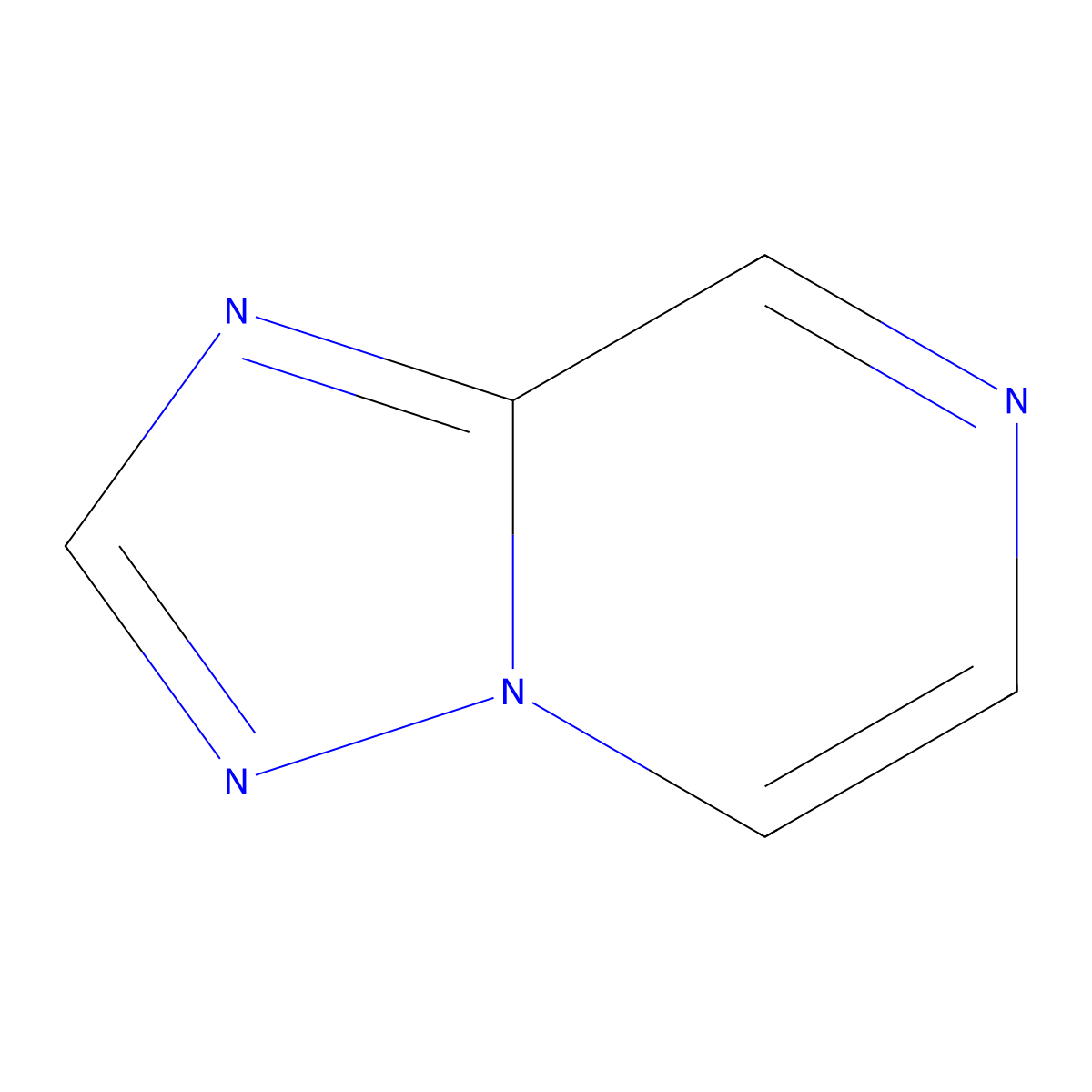 [1,2,4]Triazolo[1,5-a]pyrazine molecular structure, CAS 399-66-6