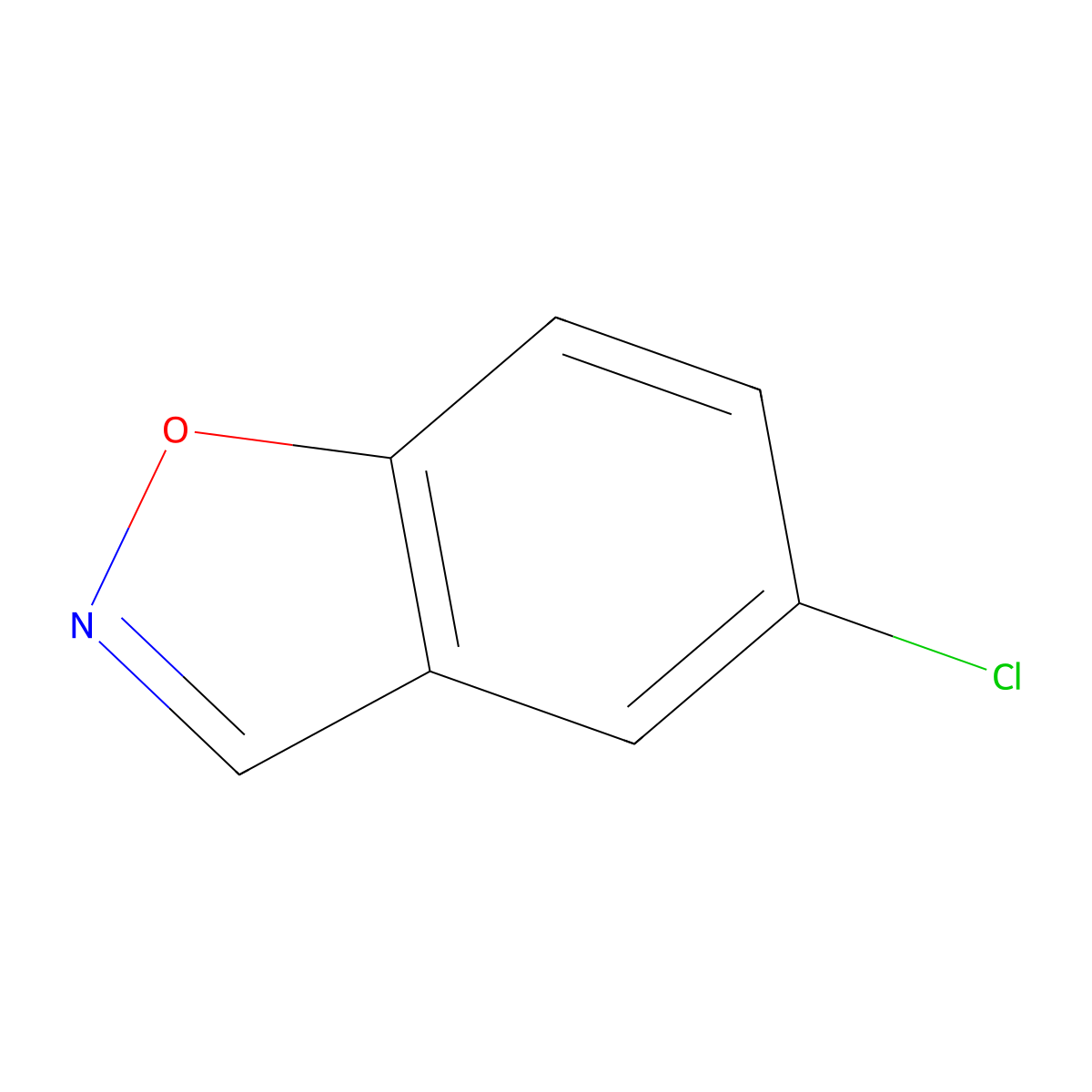 5-Chloro-1,2-benzoxazole molecular structure, CAS 39900-62-4