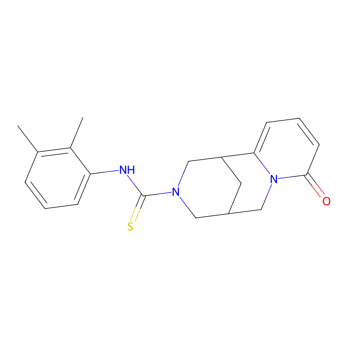 N-(2,3-dimethylphenyl)-8-oxo-4,5,6,8-tetrahydro-1H-1,5-methanopyrido[1,2-a][1,5]diazocine-3(2H)-carbothioamide molecular structure, CAS 399002-46-1