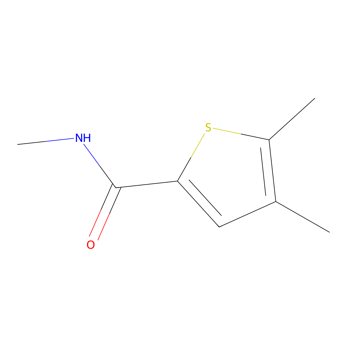 4,5-Dimethyl-thiophene-2-carboxylic acid methylamide molecular structure, CAS 399043-16-4