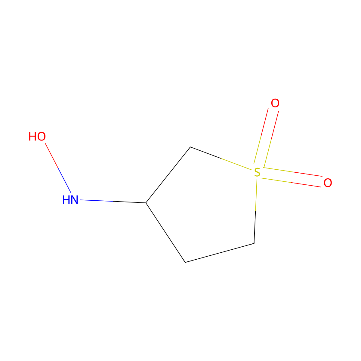 3-(Hydroxyamino)tetrahydrothiophene 1,1-dioxide molecular structure, CAS 399044-17-8