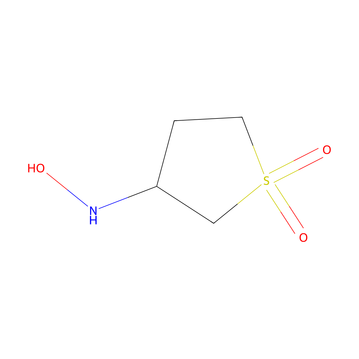 3-(Hydroxyamino)tetrahydrothiophene 1,1-dioxide molecular structure, CAS 399044-17-8