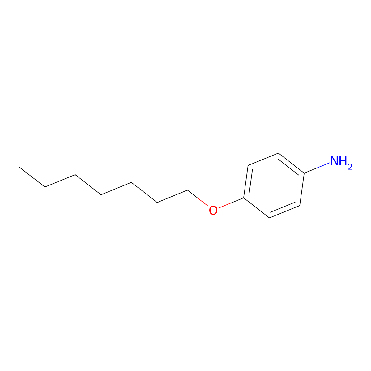p-Heptyloxyaniline molecular structure, CAS 39905-44-7