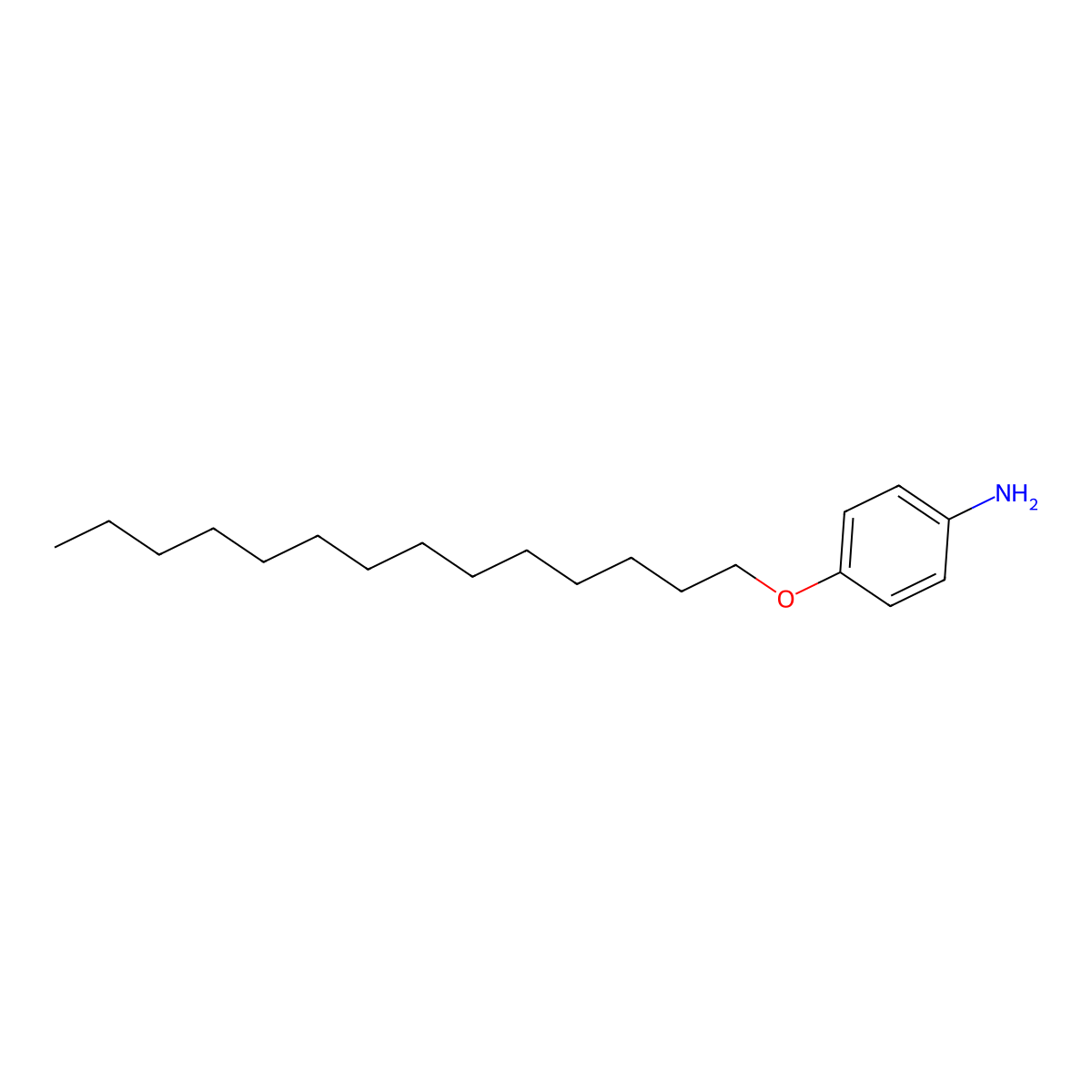 p-(n-Tetradecyloxy)phenylamine molecular structure, CAS 39905-46-9