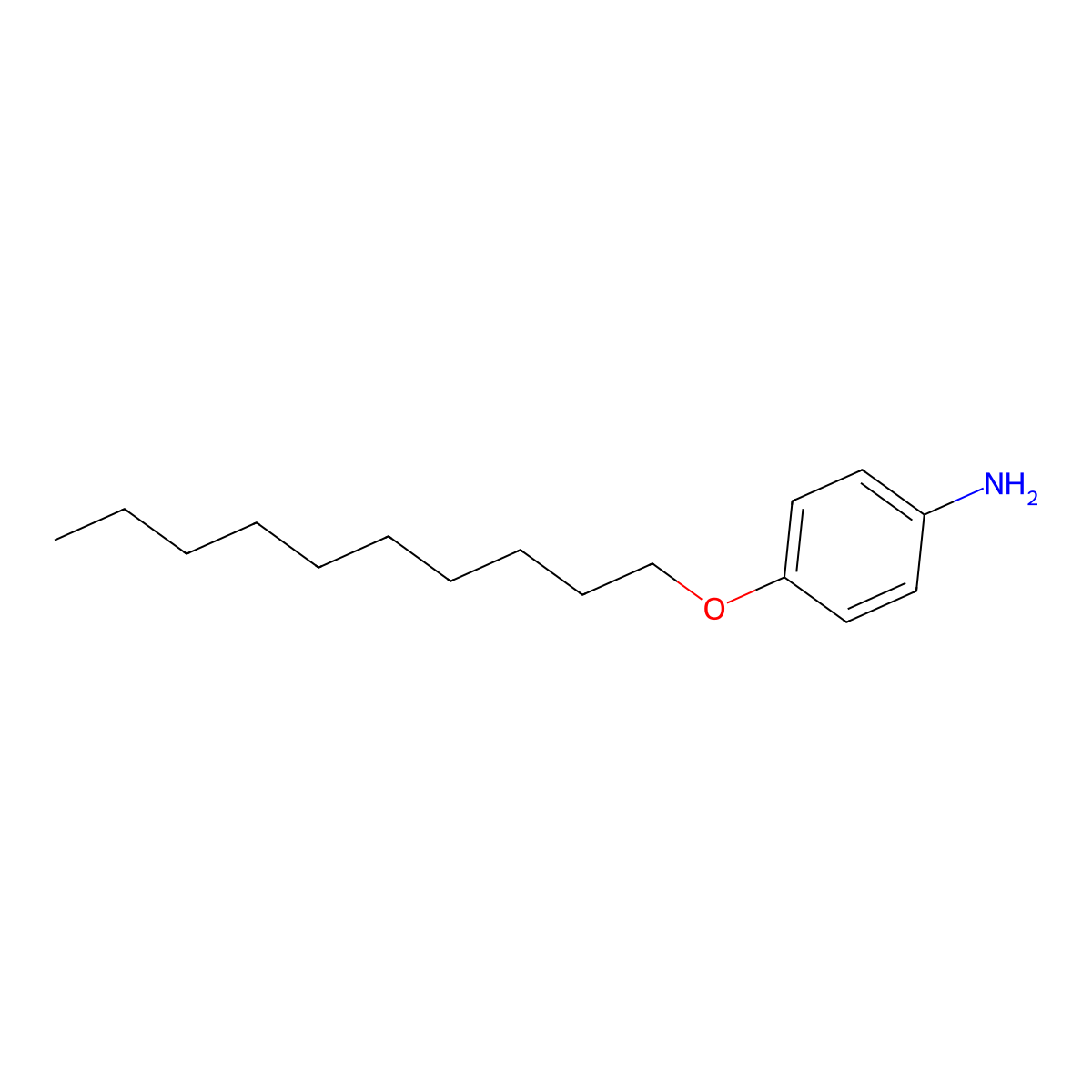 p-Decyloxyaniline molecular structure, CAS 39905-47-0