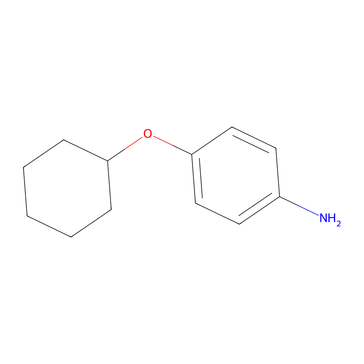 4-(Cyclohexyloxy)aniline molecular structure, CAS 39905-48-1