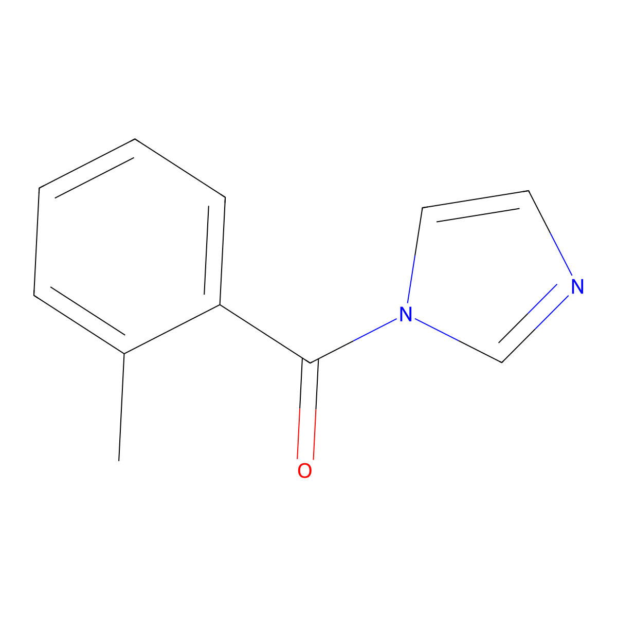 1H-Imidazol-1-yl(2-methylphenyl)methanone molecular structure, CAS 3991-75-1