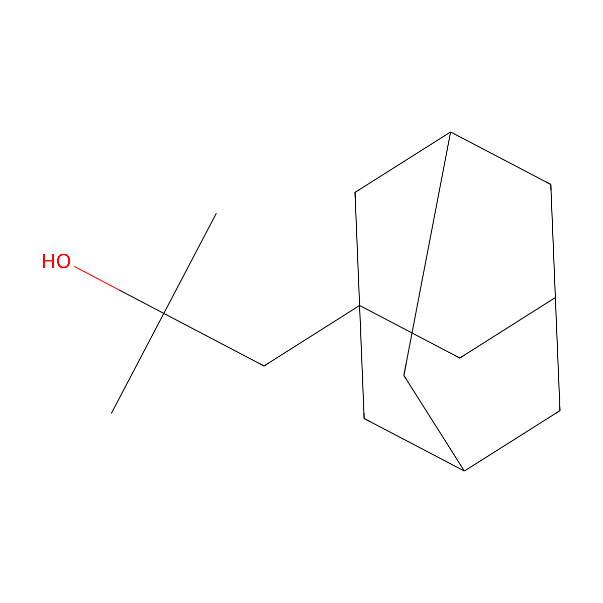 1-(1-Adamantyl)-2-methylpropan-2-ol molecular structure, CAS 39917-55-0