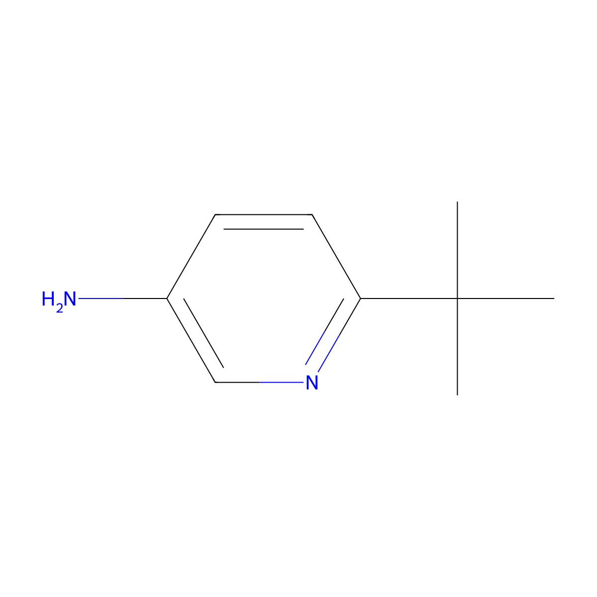 6-(Tert-butyl)pyridin-3-amine molecular structure, CAS 39919-70-5