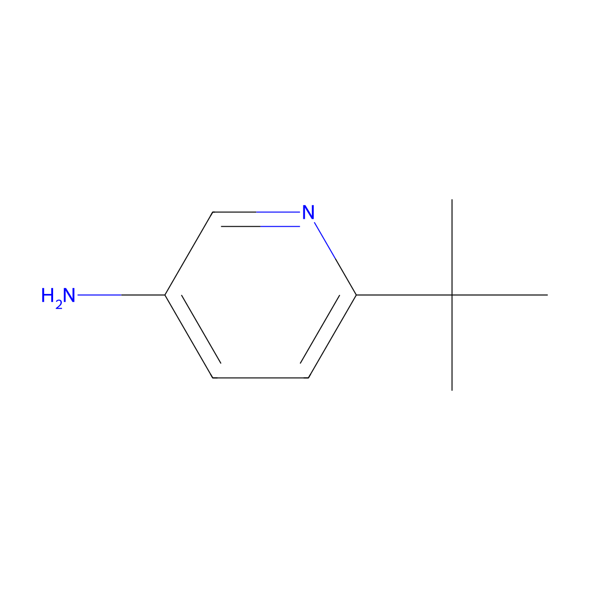 6-(Tert-butyl)pyridin-3-amine molecular structure, CAS 39919-70-5