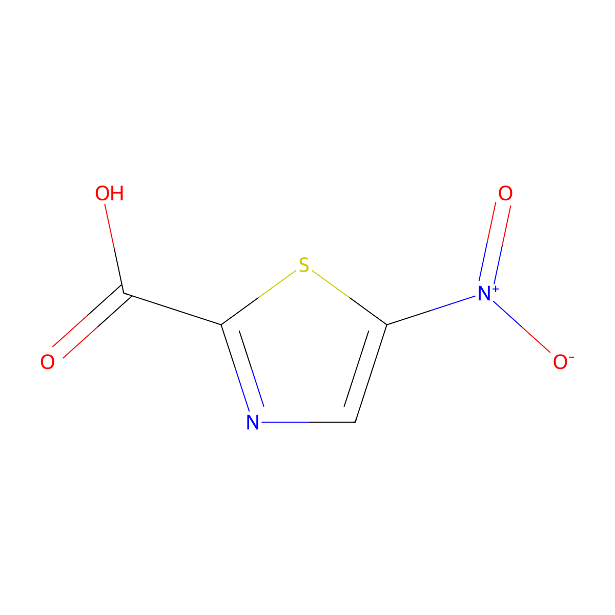 5-Nitrothiazole-2-carboxylic acid molecular structure, CAS 39920-61-1