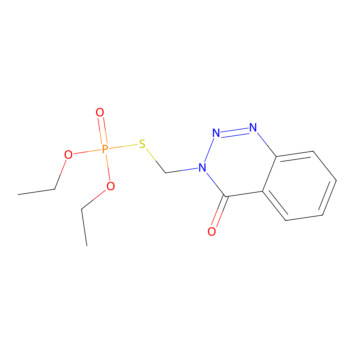 Azinphos-ethyloxone molecular structure, CAS 39923-25-6