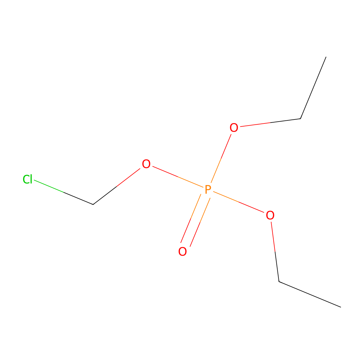 Diethyl chloromethylphosphate molecular structure, CAS 39928-09-1