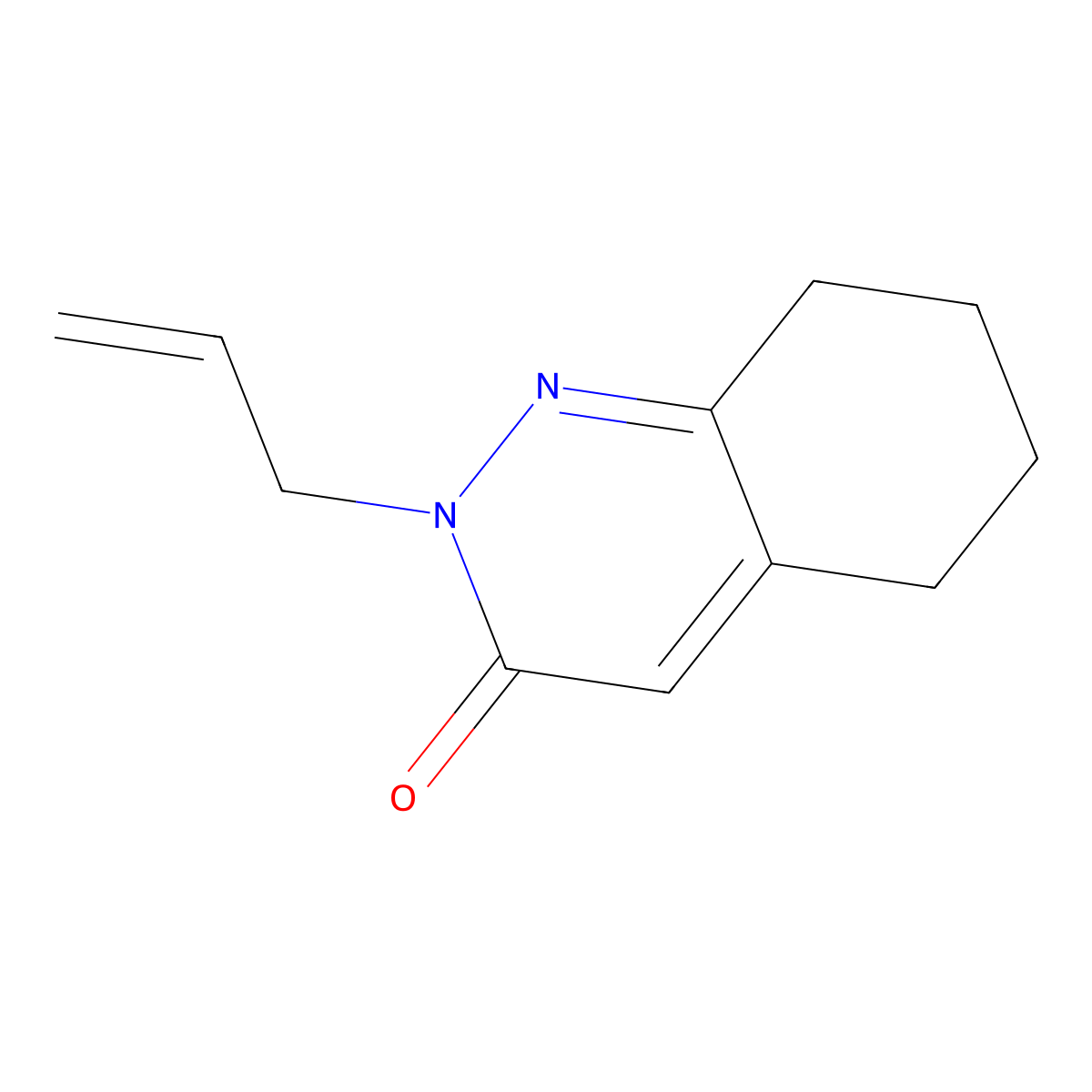 2-(Prop-2-en-1-yl)-2,3,5,6,7,8-hexahydrocinnolin-3-one molecular structure, CAS 39929-95-8