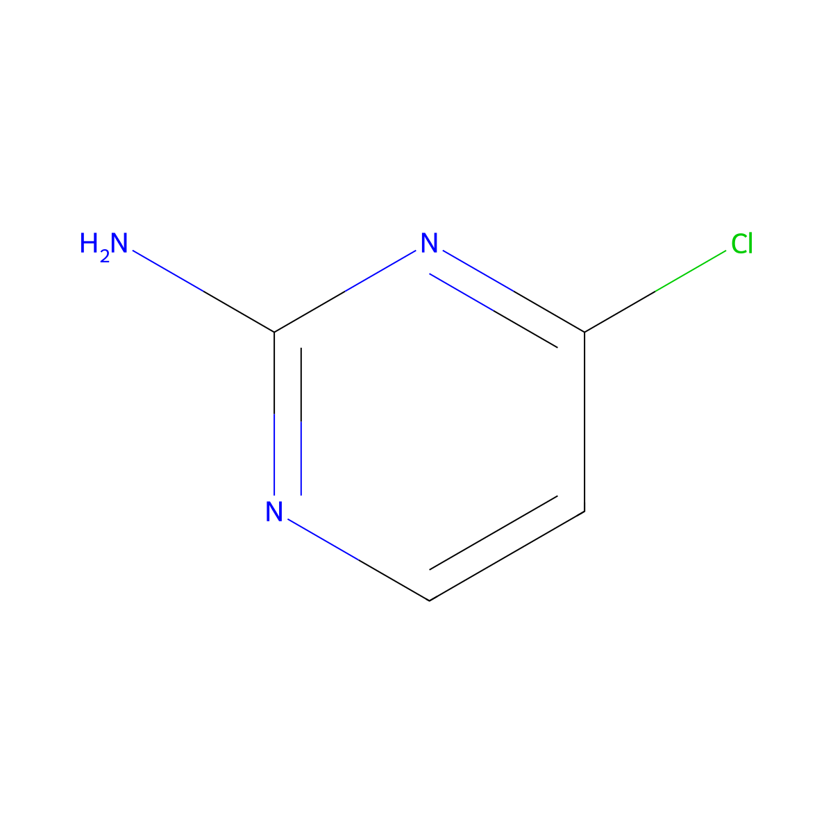 2-Amino-4-chloropyrimidine molecular structure, CAS 3993-78-0